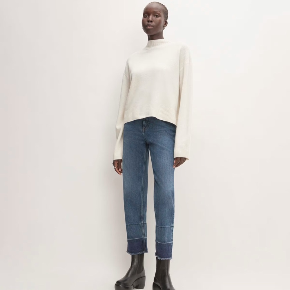 Everlane Women's Blue Jeans way high color abyss